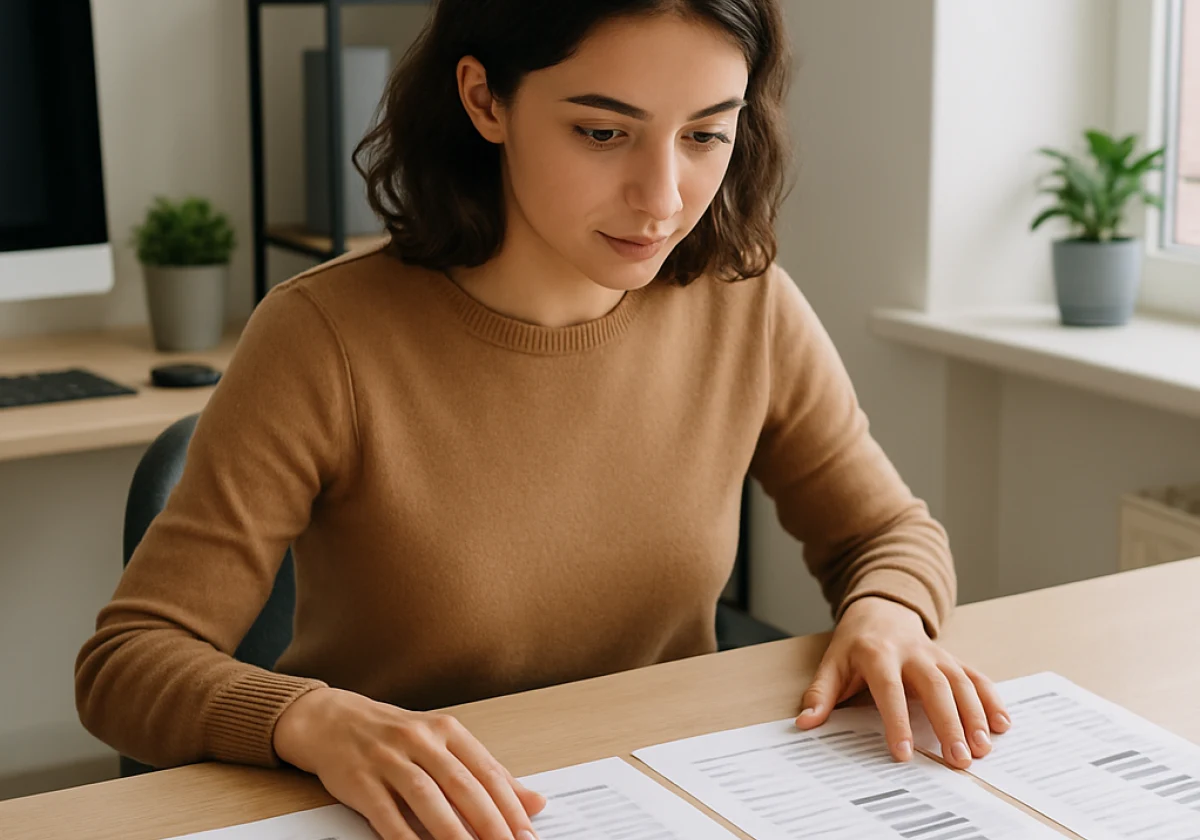 Digital marketing specialist seated at a desk in a bright morning